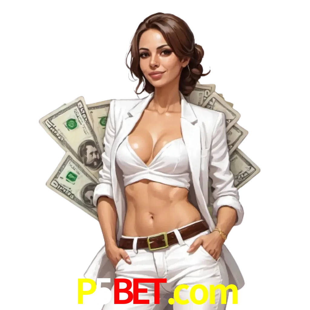 woman with money playing in p5bet bet casino
